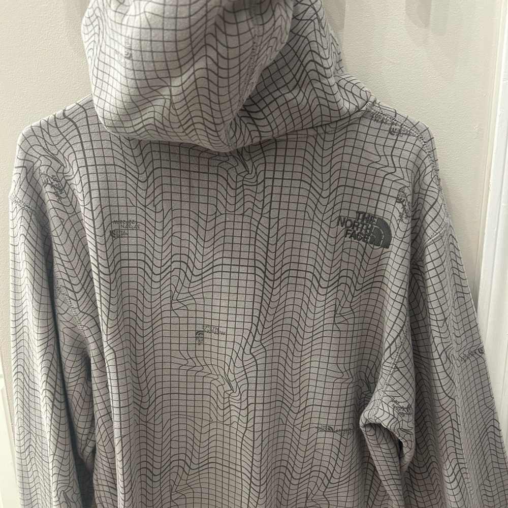 The North Face Light Gray Grid Pattern Jacket - image 2